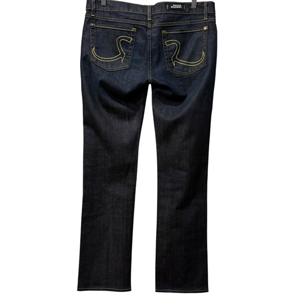 VTG Rock & Republic Dark Wash Low Rise Jeans Straight Leg Y2K Premium Denim 30 - Picture 1 of 5